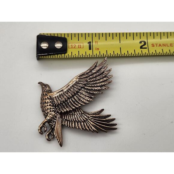 PSCL Vintage 925 Sterling Silver Open Wing Flying Eagle Pendant Unisex 9.83 Gram - Picture 6 of 7